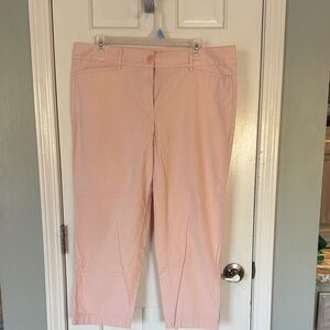 LOFT Light Pink Ankle Pants